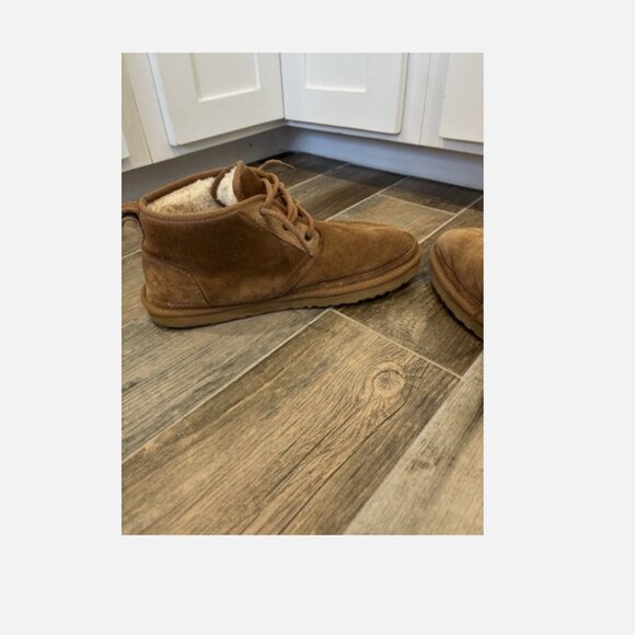 MEN'S UGG NEUMEL SUEDE BOOT CHESTNUT BROWN SIZE 12 3236 - Picture 3 of 16